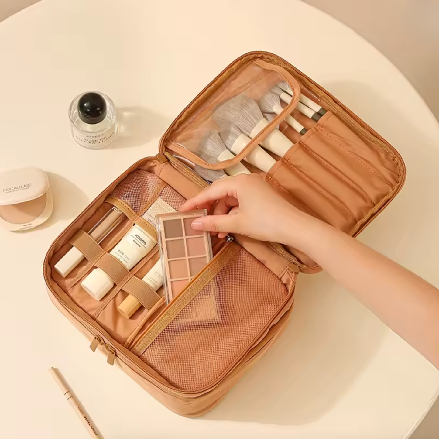 LumiTravel | Double Layer Cosmetic Bag