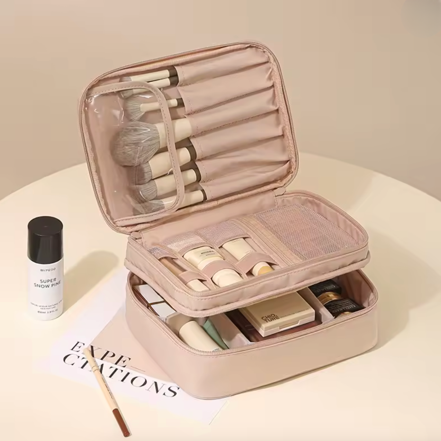 LumiTravel | Double Layer Cosmetic Bag