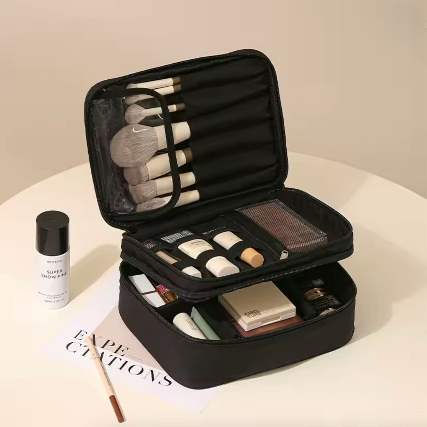 LumiTravel | Double Layer Cosmetic Bag