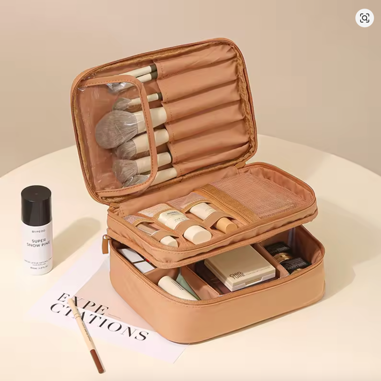 LumiTravel | Double Layer Cosmetic Bag