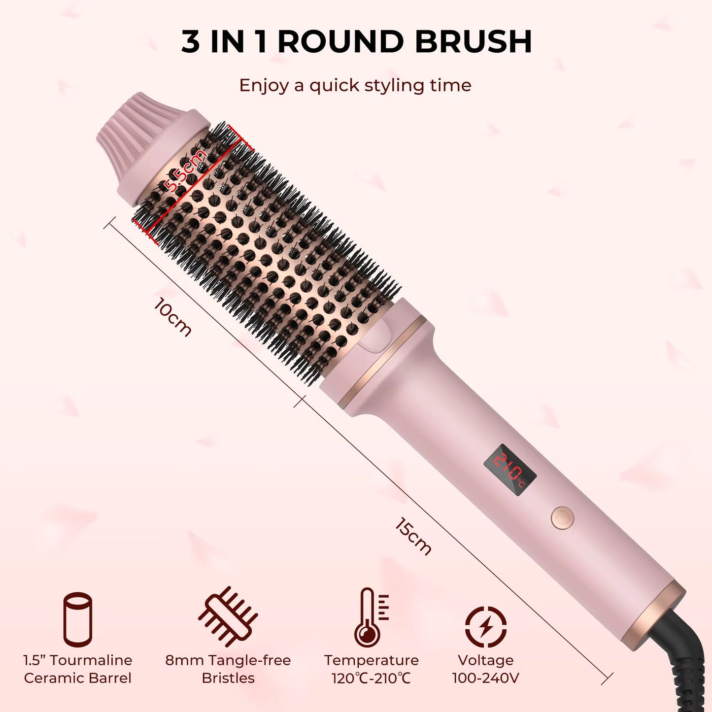 LumiBrush | Heated Round Brush